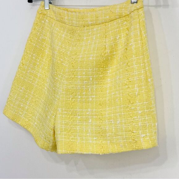 Versona MODERN Yellow White Tweed Sailor Button Wide Leg Shirts NEW - Picture 11 of 15